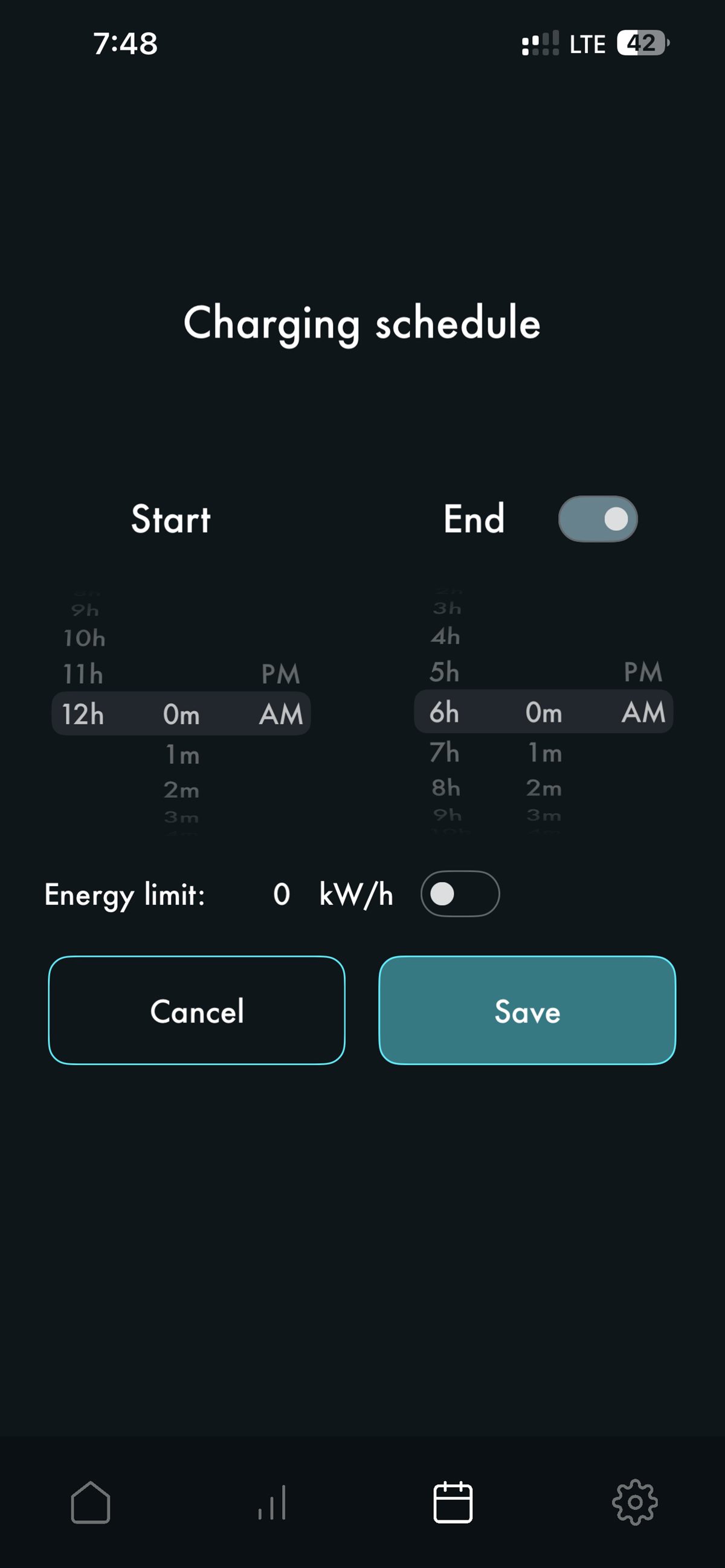 EV charger app